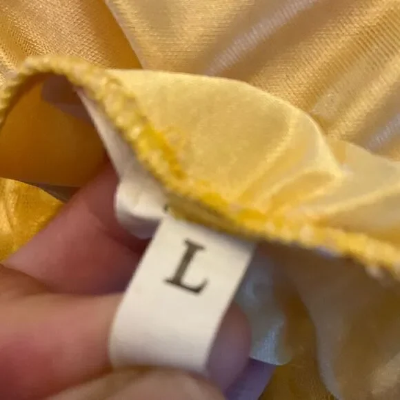 Lace overlay Sheer ZigZag Off Shoulder Pullover Minidress, L. Marigold! Volup! - Picture 12 of 16